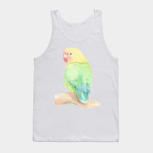 Lovebird watercolor portrait Tank Top